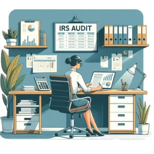 Illustration of IRS Audit