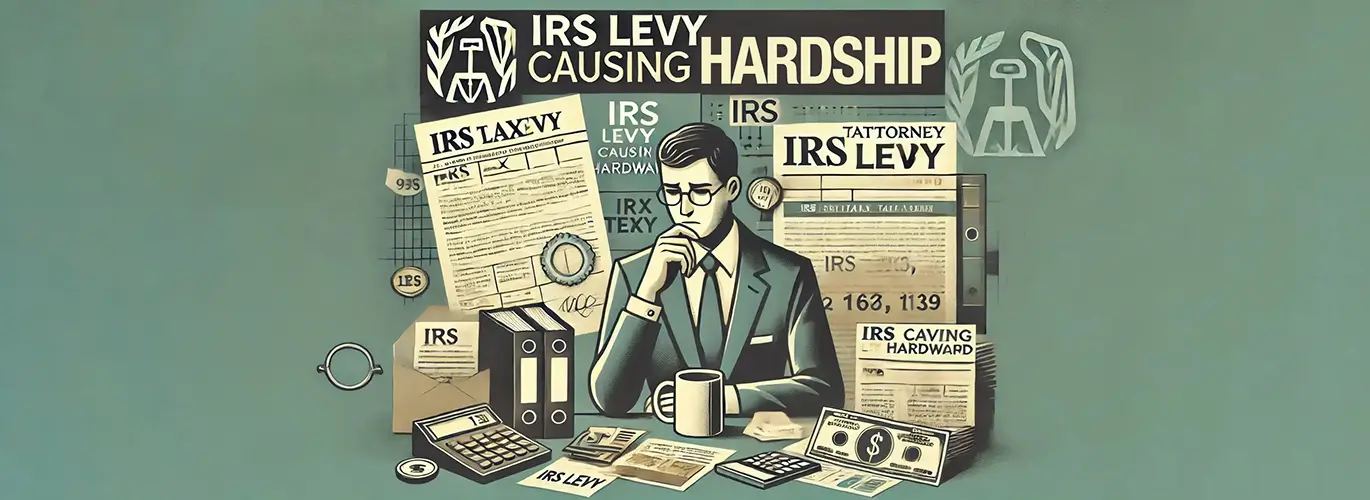 IRS-LEVY-Causing Hardship illustrsation